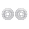 7002-75030 Drilled/Slotted Brake Rotors [Silver], 1990-1992 Lexus/Toyota/Scion, Position: Rear - image 1