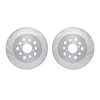 7002-75031 Drilled/Slotted Brake Rotors [Silver], 2001-2006 Lexus/Toyota/Scion, Position: Rear - image 1