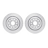 7002-75032 Drilled/Slotted Brake Rotors [Silver], 2007-2021 Lexus/Toyota/Scion, Position: Rear - image 1