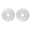 7002-75033 Drilled/Slotted Brake Rotors [Silver], 2007-2017 Lexus/Toyota/Scion, Position: Rear - image 1