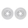 7002-76040 Drilled/Slotted Brake Rotors [Silver], 1988-1993 Lexus/Toyota/Scion, Position: Front - image 1