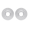 7002-76056 Drilled/Slotted Brake Rotors [Silver], 1981-1982 Lexus/Toyota/Scion, Position: Front - image 1