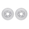 7002-76060 Drilled/Slotted Brake Rotors [Silver], 1989-1992 Lexus/Toyota/Scion, Position: Front - image 1