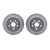 7002-76105 Drilled/Slotted Brake Rotors [Silver], 1986-1993 Lexus/Toyota/Scion, Position: Rear - image 1