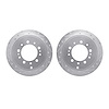 7002-76116 Drilled/Slotted Brake Rotors [Silver], Fits Select Lexus/Toyota/Scion, Position: Rear - image 1