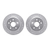 7002-76117 Drilled/Slotted Brake Rotors [Silver], 1999-2003 Lexus/Toyota/Scion, Position: Rear - image 1
