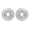 7002-76136 Drilled/Slotted Brake Rotors [Silver], 1984-1988 Lexus/Toyota/Scion, Position: Rear - image 1