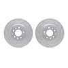 7002-80051 Drilled/Slotted Brake Rotors [Silver], 2004-2011 Ford/Lincoln/Mercury/Mazda, Position: Front - image 1