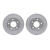 7002-80055 Drilled/Slotted Brake Rotors [Silver], 2004-2013 Ford/Lincoln/Mercury/Mazda, Position: Rear - image 1