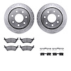 7212-54009 Drilled/Slotted Rotors w/Heavy-Duty Brake Pads Kit & Hardware [Silver], 2012-2014 Ford/Lincoln/Mercury/Mazda, Positio - image 1