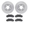 7302-54104 Drilled/Slotted Brake Rotor with 3000-Series Ceramic Brake Pads Kit [Silver], 1995-2002 Ford/Lincoln/Mercury/Mazda, P - image 1