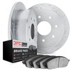 7302-54121 Drilled/Slotted Brake Rotor with 3000-Series Ceramic Brake Pads Kit [Silver], 1997-2004 Ford/Lincoln/Mercury/Mazda, P - image 2