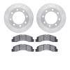 7302-54127 Drilled/Slotted Brake Rotor with 3000-Series Ceramic Brake Pads Kit [Silver], 1999-2005 Ford/Lincoln/Mercury/Mazda, P - image 1