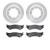 7302-54133 Drilled/Slotted Brake Rotor with 3000-Series Ceramic Brake Pads Kit [Silver], 1999-2007 Ford/Lincoln/Mercury/Mazda, P - image 1