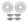 7302-54152 Drilled/Slotted Brake Rotor with 3000-Series Ceramic Brake Pads Kit [Silver], 2002-2004 Ford/Lincoln/Mercury/Mazda, P - image 1