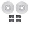 7302-54154 Drilled/Slotted Brake Rotor with 3000-Series Ceramic Brake Pads Kit [Silver], 2007-2014 Ford/Lincoln/Mercury/Mazda, P - image 1