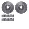 7302-54221 Drilled/Slotted Brake Rotor with 3000-Series Ceramic Brake Pads Kit [Silver], 2013-2014 Ford/Lincoln/Mercury/Mazda, P - image 1