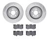 7302-54227 Drilled/Slotted Brake Rotor with 3000-Series Ceramic Brake Pads Kit [Silver], 2015-2020 Ford/Lincoln/Mercury/Mazda, P - image 1