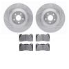 7302-54235 Drilled/Slotted Brake Rotor with 3000-Series Ceramic Brake Pads Kit [Silver], 2016-2018 Ford/Lincoln/Mercury/Mazda, P - image 1