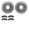 7302-54236 Drilled/Slotted Brake Rotor with 3000-Series Ceramic Brake Pads Kit [Silver], 2010-2021 Ford/Lincoln/Mercury/Mazda, P - image 1