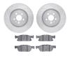 7302-55010 Drilled/Slotted Brake Rotor with 3000-Series Ceramic Brake Pads Kit [Silver], 2015-2020 Ford/Lincoln/Mercury/Mazda, P - image 1