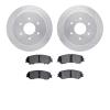 7302-67131 Drilled/Slotted Brake Rotor with 3000-Series Ceramic Brake Pads Kit [Silver], Fits Select Infiniti/Nissan, Position:  - image 1