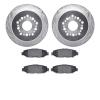7302-75006 Drilled/Slotted Brake Rotor with 3000-Series Ceramic Brake Pads Kit [Silver], 1992-1998 Lexus/Toyota/Scion, Position: - image 1