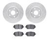 7302-75015 Drilled/Slotted Brake Rotor with 3000-Series Ceramic Brake Pads Kit [Silver], 2006-2015 Lexus/Toyota/Scion, Position: - image 1
