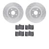 7302-75020 Drilled/Slotted Brake Rotor with 3000-Series Ceramic Brake Pads Kit [Silver], 2009-2011 Lexus/Toyota/Scion, Position: - image 1