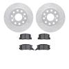 7302-76108 Drilled/Slotted Brake Rotor with 3000-Series Ceramic Brake Pads Kit [Silver], 1991-1995 Lexus/Toyota/Scion, Position: - image 1