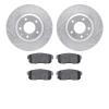 7302-80053 Drilled/Slotted Brake Rotor with 3000-Series Ceramic Brake Pads Kit [Silver], 2004-2011 Ford/Lincoln/Mercury/Mazda, P - image 1