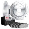 7302-92041 Drilled/Slotted Brake Rotor with 3000-Series Ceramic Brake Pads Kit [Silver], 2009-2015 Lexus/Toyota/Scion, Position: - image 2