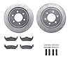 7312-54161 Drilled/Slotted Brake Rotor with 3000-Series Ceramic Brake Pads Kit & Hardware [Silver], 2004-2011 Ford/Lincoln/Mercu - image 1