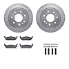 7312-54162 Drilled/Slotted Brake Rotor with 3000-Series Ceramic Brake Pads Kit & Hardware [Silver], 2004-2011 Ford/Lincoln/Mercu - image 1