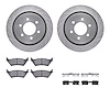 7312-54208 Drilled/Slotted Brake Rotor with 3000-Series Ceramic Brake Pads Kit & Hardware [Silver], 2012-2020 Ford/Lincoln/Mercu - image 1