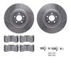 7312-54221 Drilled/Slotted Brake Rotor with 3000-Series Ceramic Brake Pads Kit & Hardware [Silver], 2013-2014 Ford/Lincoln/Mercu - image 1