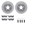 7312-56034 Drilled/Slotted Brake Rotor with 3000-Series Ceramic Brake Pads Kit & Hardware [Silver], 2003-2011 Ford/Lincoln/Mercu - image 1