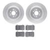 7402-46006 Drilled/Slotted Brake Rotors with Ultimate-Duty Brake Pads Kit [Silver], 2004-2011 GM, Position: Rear - image 1