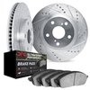 7402-47006 Drilled/Slotted Brake Rotors with Ultimate-Duty Brake Pads Kit [Silver], 1979-1981 GM, Position: Front - image 2