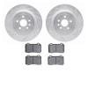 7402-47008 Drilled/Slotted Brake Rotors with Ultimate-Duty Brake Pads Kit [Silver], Fits Select GM, Position: Rear - image 1