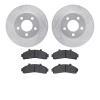 7402-54032 Drilled/Slotted Brake Rotors with Ultimate-Duty Brake Pads Kit [Silver], 1995-2002 Ford/Lincoln/Mercury/Mazda, Positi - image 1