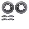 7402-54048 Drilled/Slotted Brake Rotors with Ultimate-Duty Brake Pads Kit [Silver], 1999-2005 Ford/Lincoln/Mercury/Mazda, Positi - image 1
