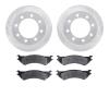 7402-54054 Drilled/Slotted Brake Rotors with Ultimate-Duty Brake Pads Kit [Silver], 1999-2007 Ford/Lincoln/Mercury/Mazda, Positi - image 1