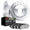 7402-54065 Drilled/Slotted Brake Rotors with Ultimate-Duty Brake Pads Kit [Silver], 2006-2010 Ford/Lincoln/Mercury/Mazda, Positi - image 2
