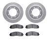 7402-54099 Drilled/Slotted Brake Rotors with Ultimate-Duty Brake Pads Kit [Silver], Fits Select Ford/Lincoln/Mercury/Mazda, Posi - image 1