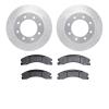 7402-67006 Drilled/Slotted Brake Rotors with Ultimate-Duty Brake Pads Kit [Silver], 2012-2021 Infiniti/Nissan, Position: Rear - image 1