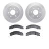 7402-67009 Drilled/Slotted Brake Rotors with Ultimate-Duty Brake Pads Kit [Silver], Fits Select Infiniti/Nissan, Position: Rear - image 1