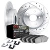 7412-42005 Drilled/Slotted Brake Rotors with Ultimate-Duty Brake Pads Kit & Hardware [Silver], Fits Select Mopar, Position: Rear - image 2