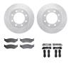 7412-54044 Drilled/Slotted Brake Rotors with Ultimate-Duty Brake Pads Kit & Hardware [Silver], 1999-2001 Ford/Lincoln/Mercury/Ma - image 1