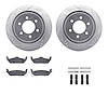 7412-54075 Drilled/Slotted Brake Rotors with Ultimate-Duty Brake Pads Kit & Hardware [Silver], 2004-2011 Ford/Lincoln/Mercury/Ma - image 1